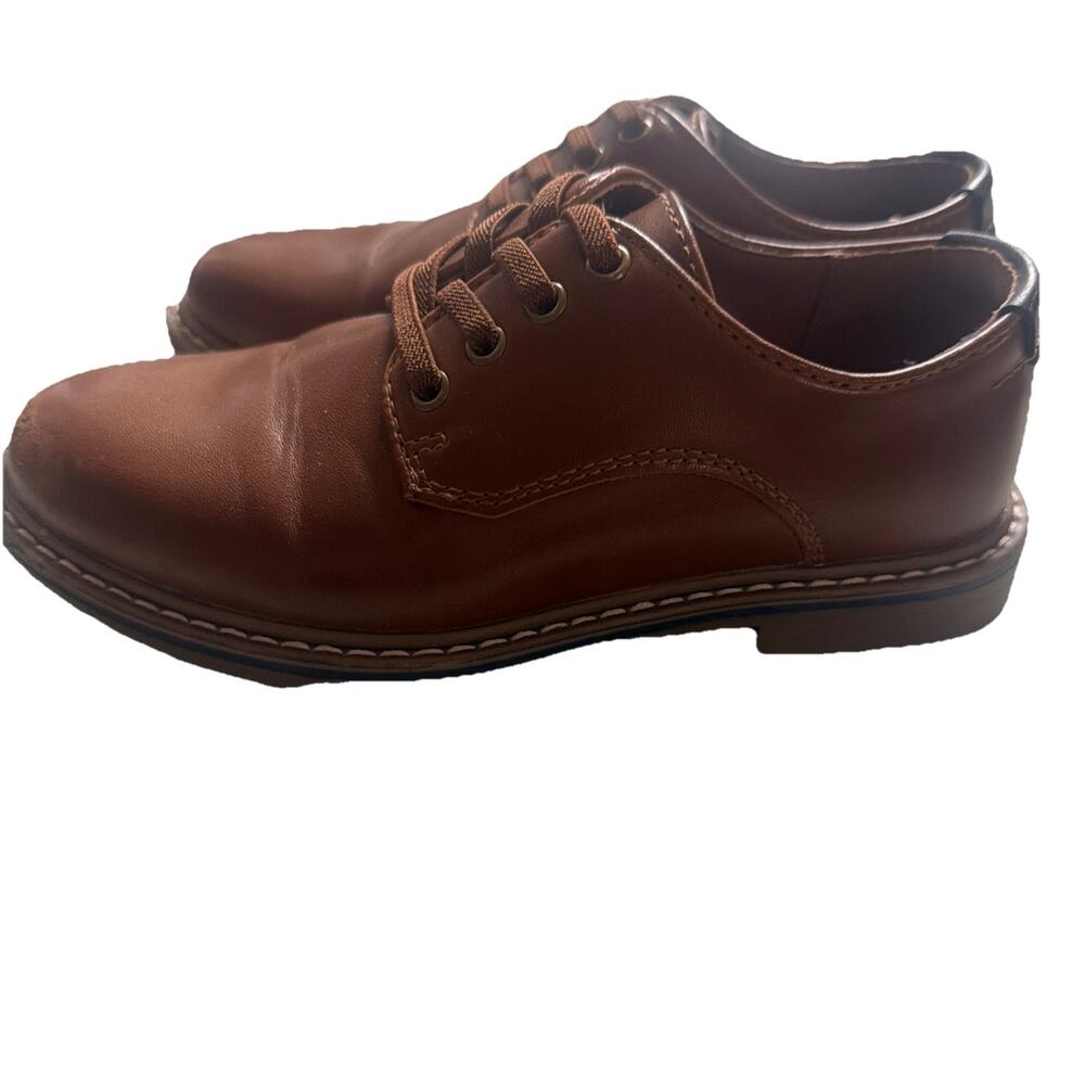 Nordstrom Tan leather dress shoes, Derby shoes. Size: 12M Boys SRE